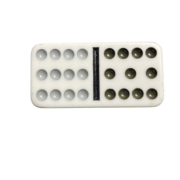 Double Twelve Dominoes Replacement Tile 11 12 Color Dot mq - Picture 1 of 3